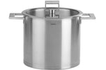 Marmite Cristel Strate Fixe en acier inox 18/10 + couvercle en verre plat - 24cm