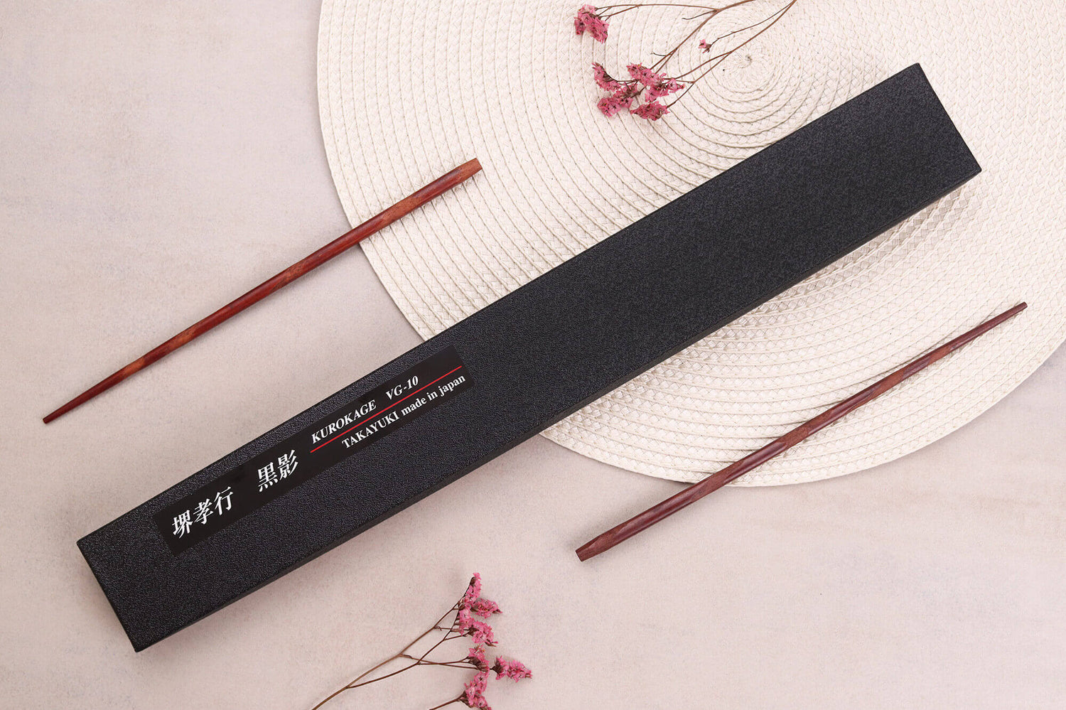 Couteau de chef 24cm japonais Sakai Takayuki Kurokage VG10 manche en wengé