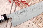 Couteau de chef 21cm japonais artisanal Fujiwara Maboroshi manche en magnolia
