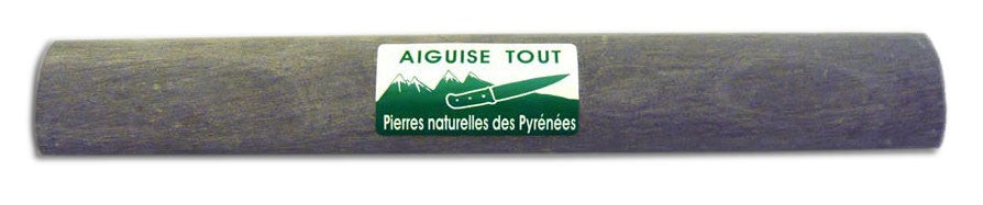 Pierre à aiguiser naturelle des Pyrénées AIGUISE TOUT ovale 23x3cm
