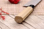 Couteau de chef 21cm japonais artisanal Fujiwara Maboroshi manche en magnolia