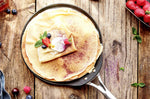 Poêle à crêpes antiadhésive Cristel Castel'Pro Ultralu® 28cm en aluminium forgé et revêtement Ceraliss+
