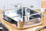 Plat à four Cristel 30x22cm trilaminé en acier inoxydable 18/10
