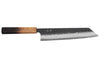 Couteau kiritsuke 21cm japonais artisanal Yuzo Black AS chêne brûlé