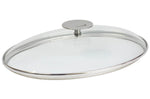 Faitout ovale Cristel Mutine amovible 30cm + grille en inox et couvercle en verre