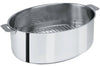 Faitout ovale Cristel Mutine amovible 30cm + grille en inox