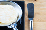 Spatule coudée large Cristel POC en acier inoxydable