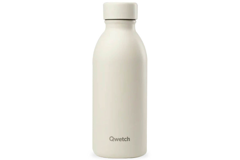 Bouteille isotherme Qwetch Icon inox recyclé 500ml – 10 coloris - Sable