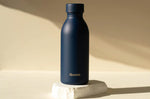 Bouteille isotherme Qwetch Icon inox recyclé 500ml – 10 coloris - Bleu nuit