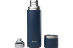Thermo isotherme Qwetch Matt inox recyclé 750ml – 4 coloris - Bleu marine