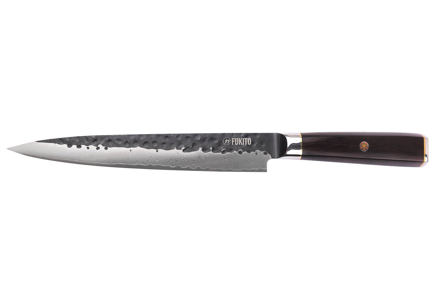 Couteau sujihiki 20cm Fukito Ébène Damas VG10