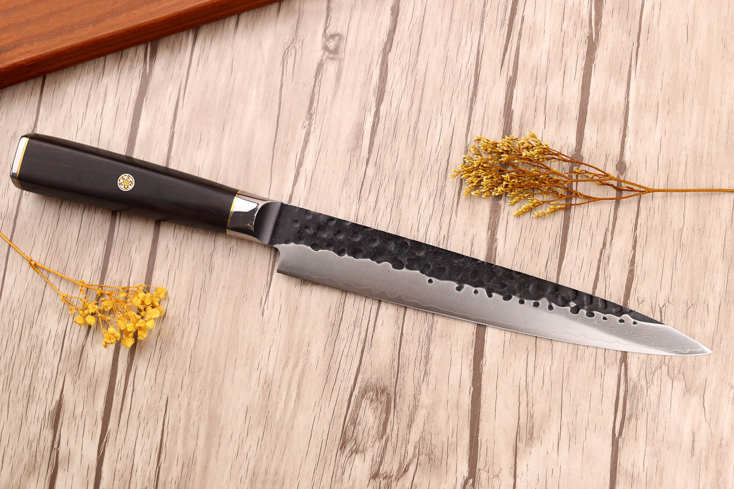 Couteau sujihiki 20cm Fukito Ébène Damas VG10