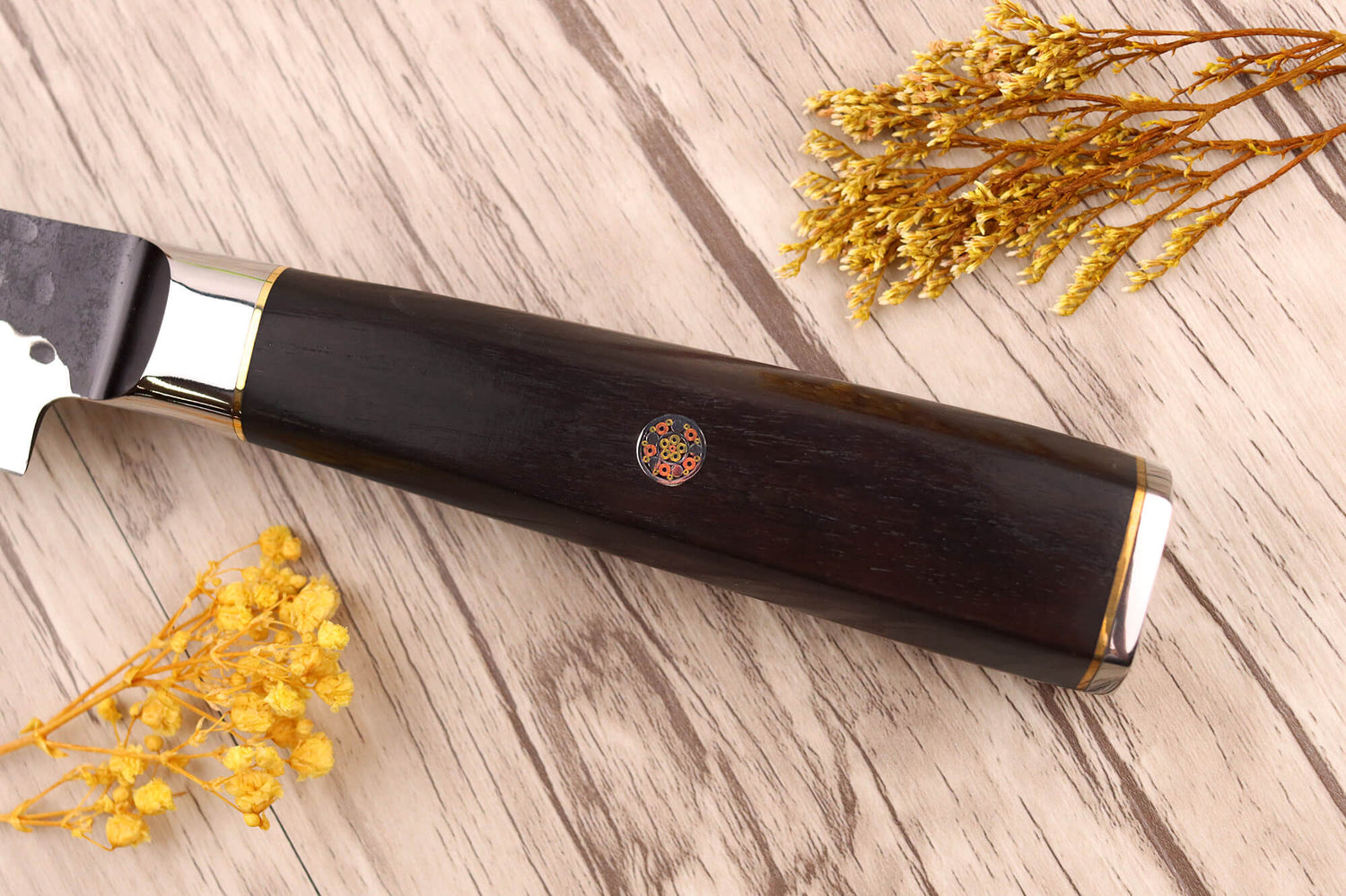 Couteau sujihiki 20cm Fukito Ébène Damas VG10