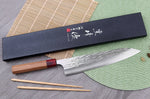 Couteau de chef japonais artisanal Yu Kurosaki Sasame acier cobalt 24cm