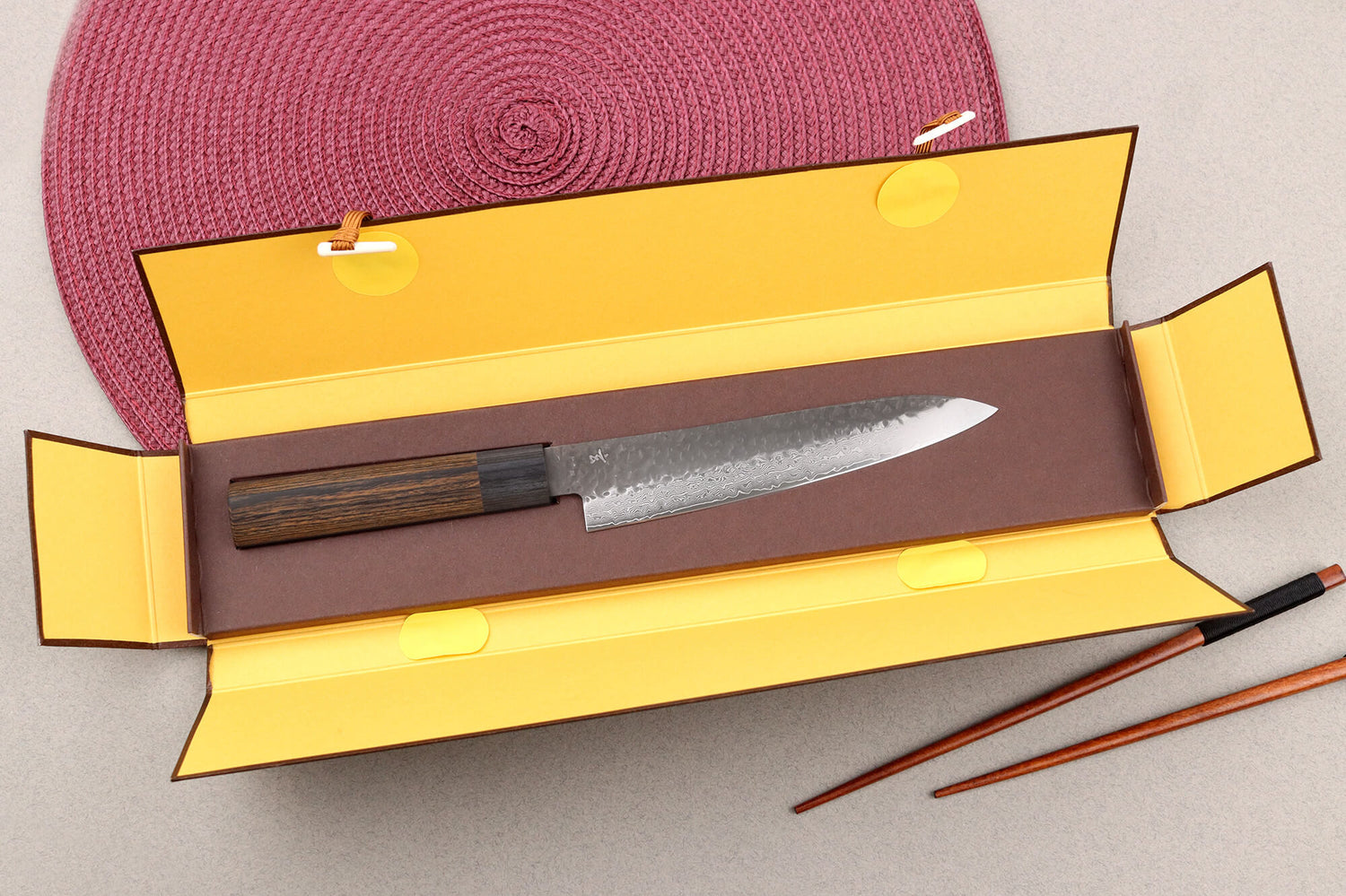 Couteau universel 16cm japonais Shizu Hamono Gen VG10 damas
