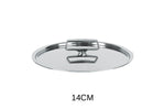 Couvercle Cristel Castel'Pro brillant en acier inoxydable 18/10 - 14cm