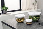 Set de 3 bols sous vide Zwilling Fresh & Save en verre borosilicate avec couvercle