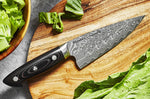 Couteau de chef japonais Zwilling Kramer Euro Stainless 16cm damassé manche en micarta