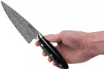 Couteau de chef japonais Zwilling Kramer Euro Stainless 16cm damassé manche en micarta