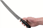 Couteau à pain japonais Zwilling Kramer Euro Stainless 26cm damassé manche en micarta