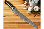 Couteau à pain japonais Zwilling Kramer Euro Stainless 26cm damassé manche en micarta