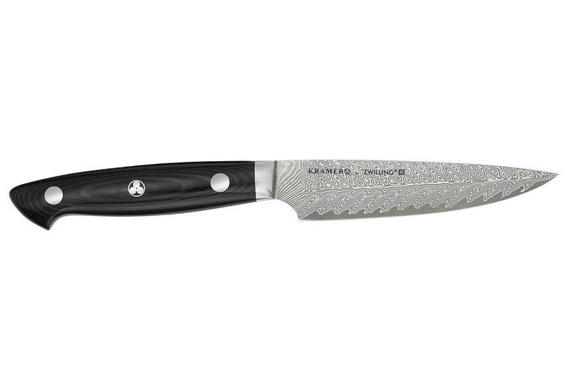 Couteau universel japonais Zwilling Kramer Euro Stainless 12cm damassé manche en micarta