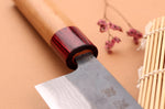 Couteau de chef kiritsuke japonais artisanal Wusaki Yuzo BS2 damas 21cm
