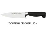 Mallette de voyage Zwilling Four Star 3 couteaux + 3 accessoires