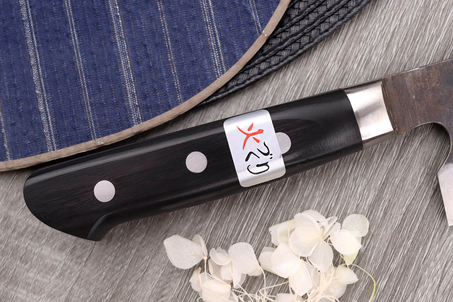 Couteau santoku 18cm japonais artisanal Fujiwara Denka