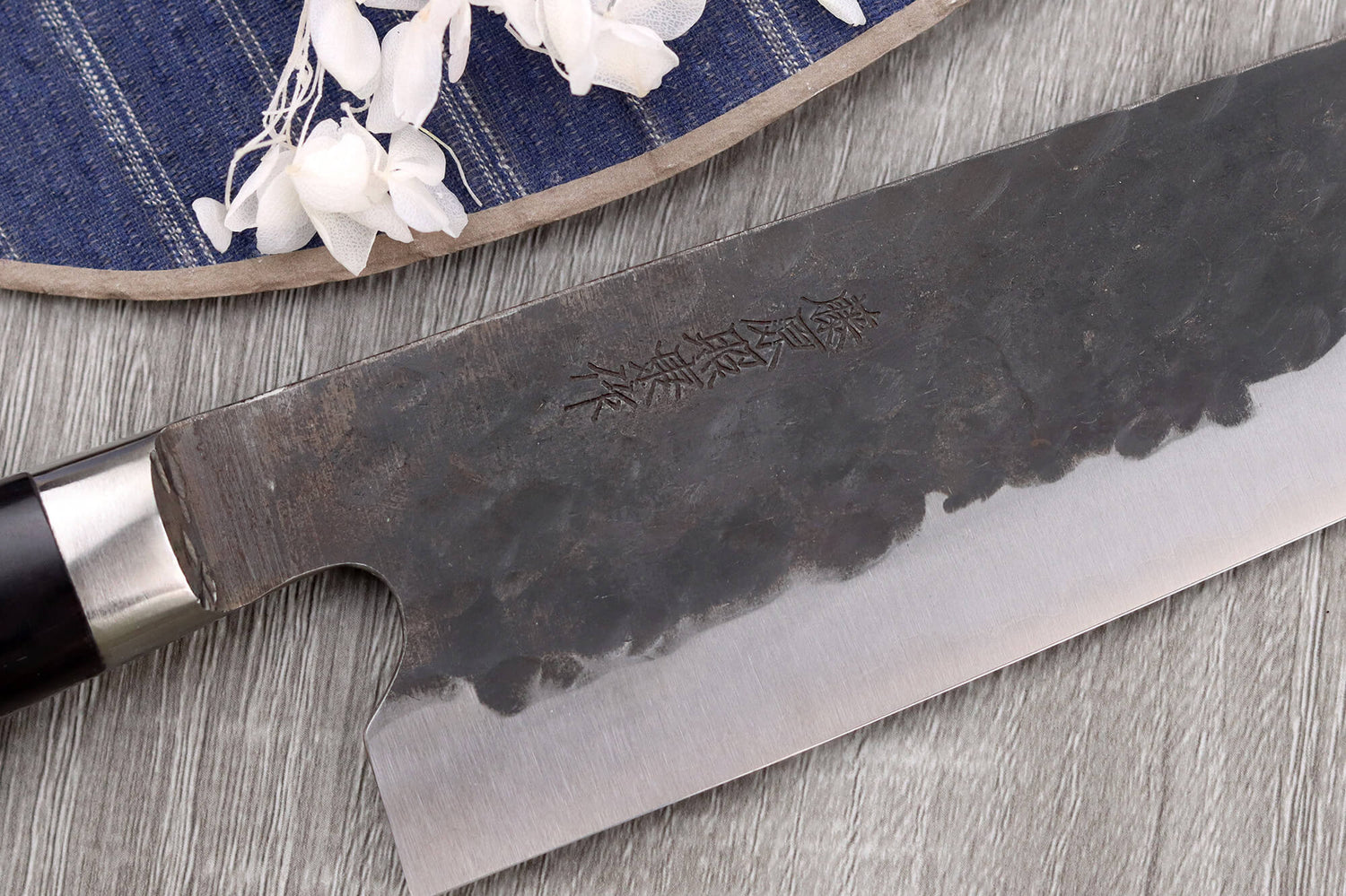 Couteau santoku 18cm japonais artisanal Fujiwara Denka