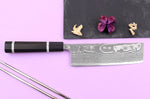 Couteau nakiri 16,5cm japonais artisanal Yuzo Kanko Damas SG2