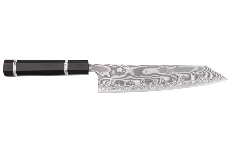 Couteau de chef kiritsuke 21cm japonais artisanal Yuzo Kanko Damas SG2