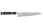 Couteau sujihiki kiritsuke 24cm japonais artisanal Yuzo Kanko Damas SG2