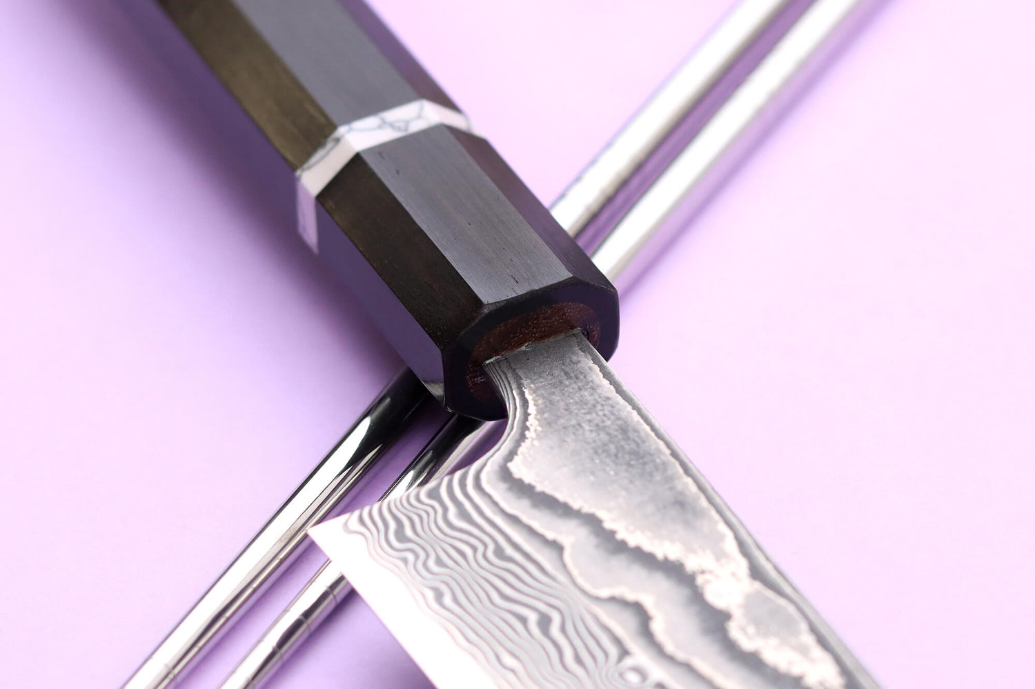 Couteau sujihiki kiritsuke 24cm japonais artisanal Yuzo Kanko Damas SG2