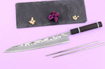 Couteau sujihiki kiritsuke 27cm japonais artisanal Yuzo Kanko Damas SG2