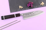 Couteau santoku 16,5cm japonais artisanal Yuzo Kanko Damas SG2
