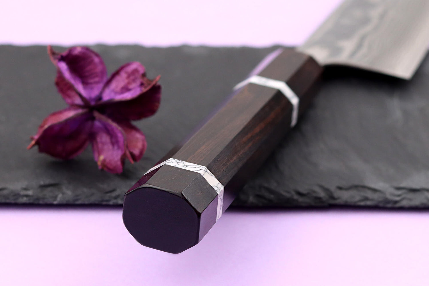 Couteau santoku 16,5cm japonais artisanal Yuzo Kanko Damas SG2
