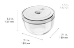 Set de démarrage Zwilling Fresh & Save 9 pièces 1 pompe à vide + 2 bols en verre M/L + 4 sacs S/M