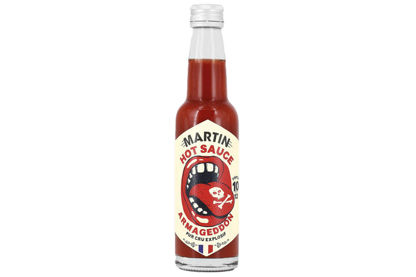 Sauce Martin Armageddon force 10 sur 12 piment pur cru 100g
