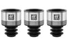 Set 3 bouchons de vin sous vide Zwilling Fresh & Save gris