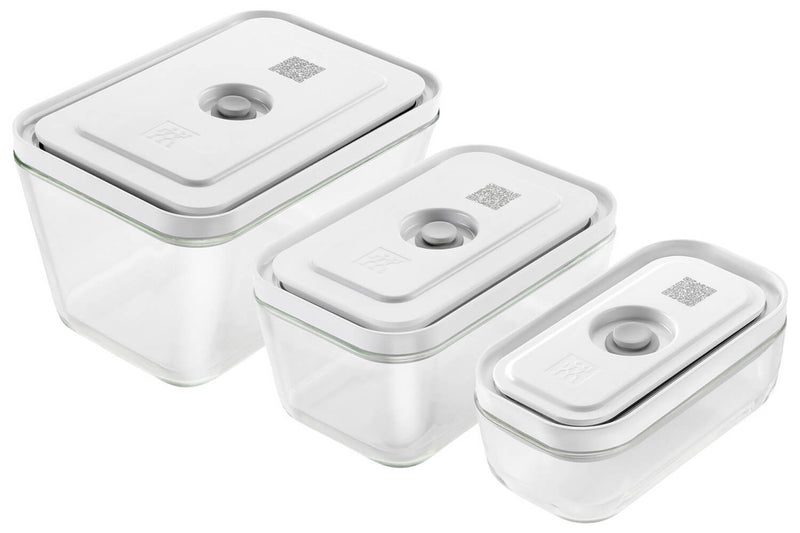 Set de 3 boîtes sous vide Zwilling Fresh & Save S/M/L en verre borosilicate