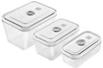 Set de 3 boîtes sous vide Zwilling Fresh & Save S/M/L en verre borosilicate