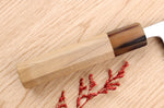 Couteau deba 15cm japonais artisanal Nakamura Kaishin Saku WS2 en magnolia