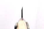 Couteau deba 15cm japonais artisanal Nakamura Kaishin Saku WS2 en magnolia