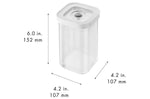 Set 6 pièces Zwilling Fresh & Save Cube taille S 4 boîtes + 1 insert + 1 marqueur