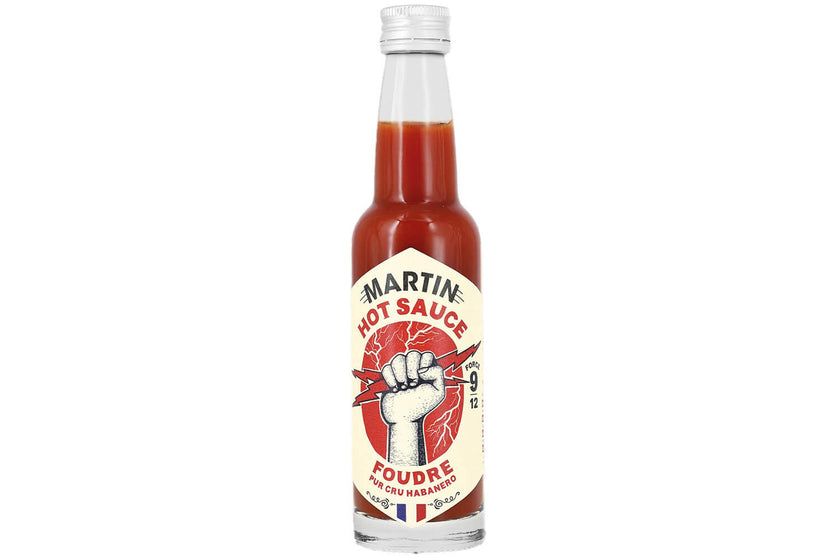 Sauce Martin Foudre force 9 sur 12 piment Habanero 100g