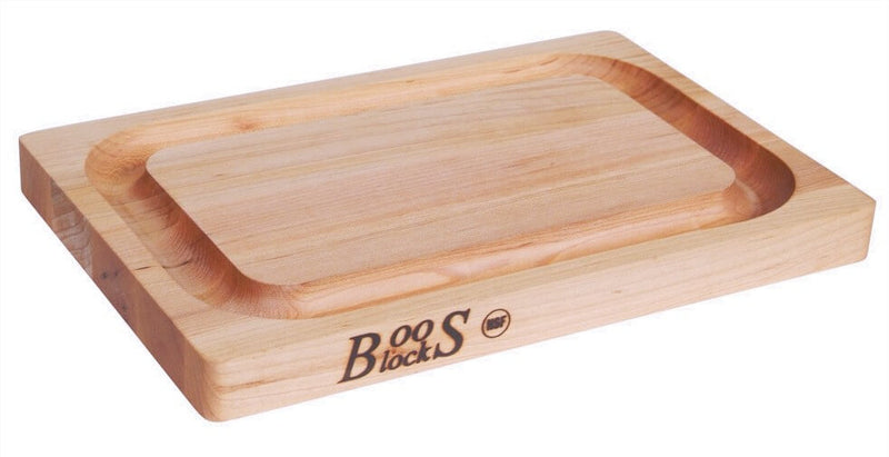Planche à découper Boos Blocks double-face avec rigole en bois d'érable 31x20cm