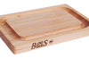 Planche à découper Boos Blocks double-face avec rigole en bois d'érable 31x20cm
