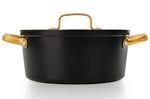 Faitout antiadhésif Arcos Samoa Iconic 24cm - Noir