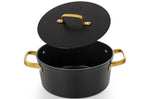 Faitout antiadhésif Arcos Samoa Iconic 24cm - Noir